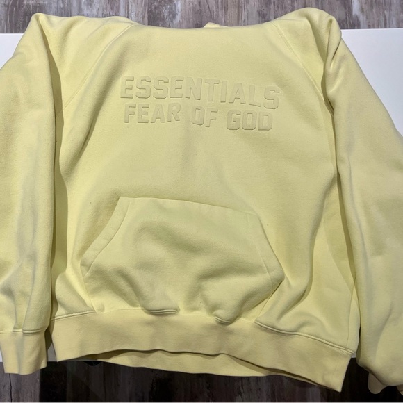Essentials Fear of God Yellow Hoodie - Picture 2 of 6